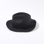 Straw Fedora // Blue (Small)