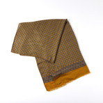 Neat Square + Paisley Scarf // Gold