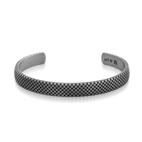Checkered Metal Bracelet (5–6 cm // 2–2.3 in)