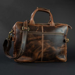 Leather Pilot's Bag (Dark Walnut)