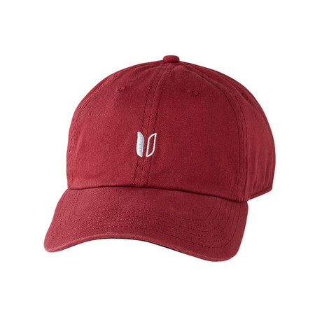 100% Cotton Twill Unstructured Hat // Wine