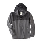 4 Way Stretch Cotton Blend Windbreaker // Black (M)