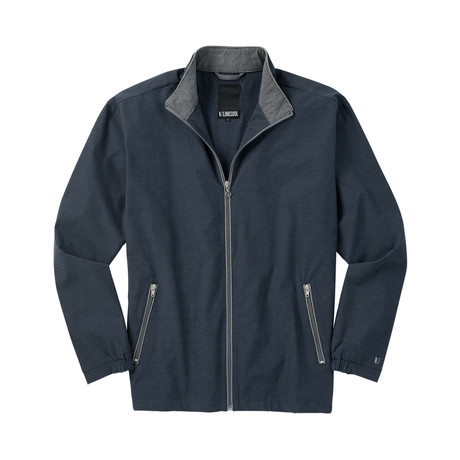 4 Way Stretch Cotton Blend Windbreaker // Navy (S)