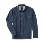 4 Way Stretch Cotton Blend Button Down // Navy (XL)