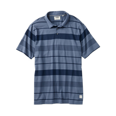 100% Cotton Striped Polo // Dawn (S)