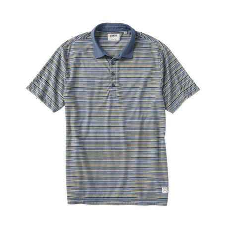 100% Cotton Striped Inside Out Polo // Dawn (S)