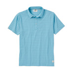 Cotton Blend Jacquard Jersey Polo // Tidepool (S)