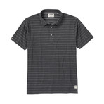 Cotton Blend Jacquard Jersey Polo // Gravel (S)