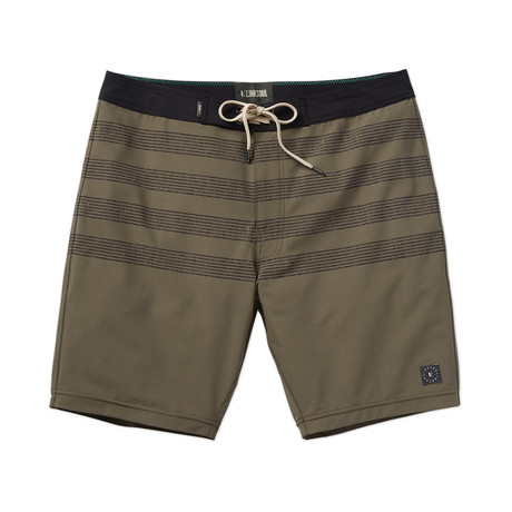 4 Way Stretch Cotton Blend Boardshort // Safari (30)