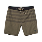4 Way Stretch Cotton Blend Boardshort // Safari (32)