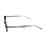 Women's 6018-J-5Dz Frames // Black + Transparent Gray