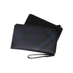 Zip Wristlet Wallet // Navy + Black