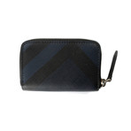 Small Zipper Wallet // Navy + Black