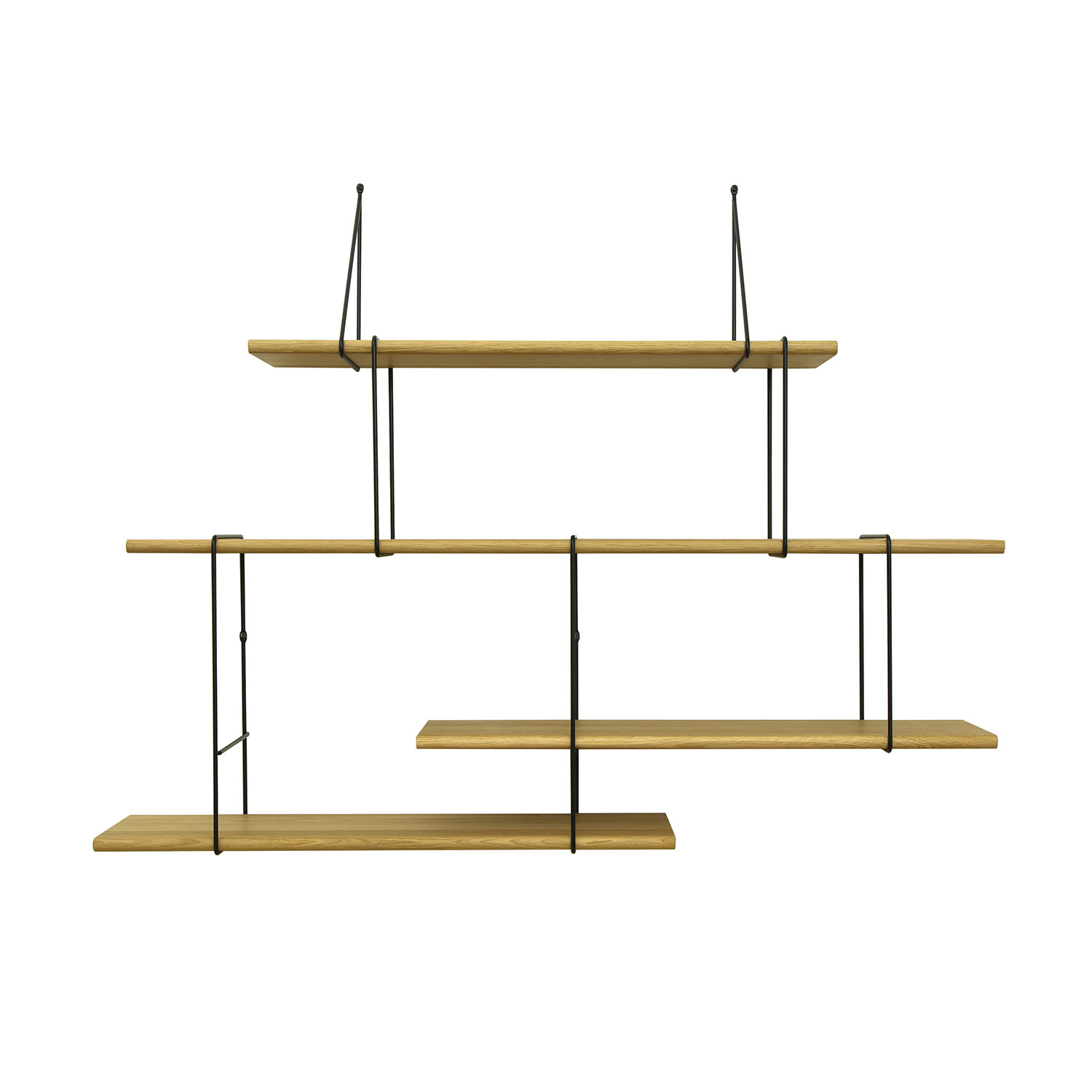 Link Shelf Set 2 Oak Black Studio Hausen Touch Of Modern