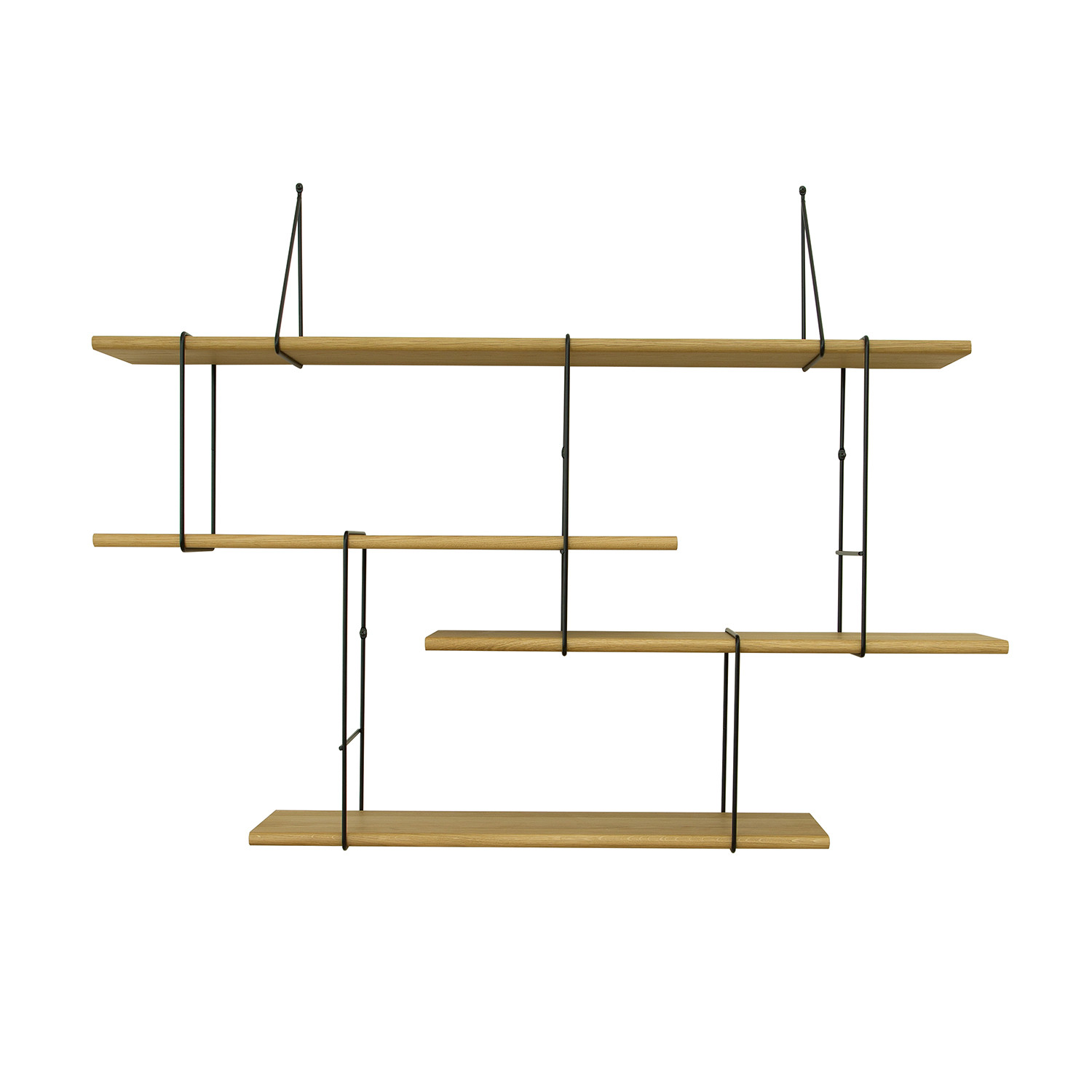 Link Shelf Set 1 Oak Black Studio Hausen Touch Of Modern