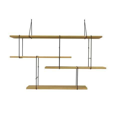 Link Shelf // Set 1 // Oak + Black