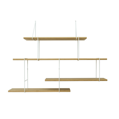 Link Shelf // Set 2 // Oak + White