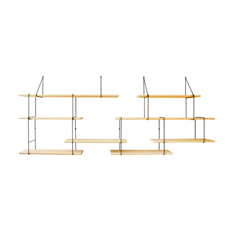 Link Duo Shelves // Ash + Black