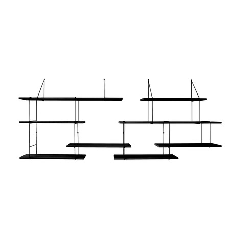 Link Duo Shelves // Black + Black