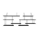 Link Duo Shelves // Black + Black