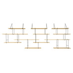 Link Trio Shelves // Ash + Black