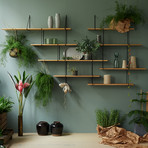 Link Duo Shelves // Oak + Black