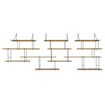 Link Trio Shelves // Oak + Black