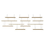 Link Trio Shelves // Oak + White
