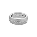 Estate 18k White Gold Diamond Ring // Ring Size: 7.25
