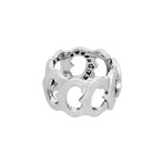 Vintage Cartier 18k White Gold C Diamond Ring // Ring Size: 6