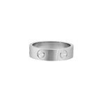 Vintage Cartier 18k White Gold Love Ring // Ring Size: 5.75