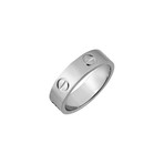 Vintage Cartier 18k White Gold Love Ring // Ring Size: 5.75