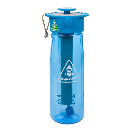 Lunatec Aquabot Water Bottle - Spray Your Water, Green