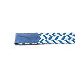 Elastic Braided Belt // 37" // Blue + White + Beige