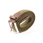 Elastic Braided Belt // 37" // Khaki