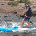 11' Inflatable Current Crossover I-Sup + Seat + Kayak Paddle