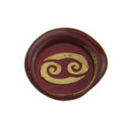 Ultimate Murano Glass Writing Set + Zodiac Seal // Cancer (Black // Red Wax + Gold Cream)