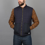 Cambric Quilted Gilet // Navy (S)