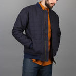 Quilted Bomber // Navy (S)