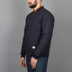 Quilted Bomber // Navy (S)