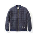 Quilted Bomber // Navy (S)