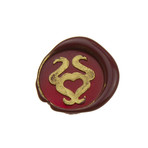 Ultimate Murano Glass Writing Set + Zodiac Seal // Taurus (Black // Red Wax + Gold Cream)