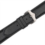 Hegid Legende Leather Watch Strap // Black