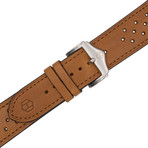 Hegid Pilote Rallye Leather Watch Strap // Camel
