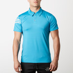 Warriors & Scholars // Driver Fitness Tech Polo // Turquoise (M)