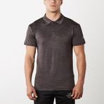 Courtside Dry Fit Fitness Tech Polo // Charcoal (M)