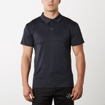 Courtside Dry Fit Fitness Tech Polo // Black (S)