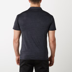 Courtside Dry Fit Fitness Tech Polo // Black (XL)