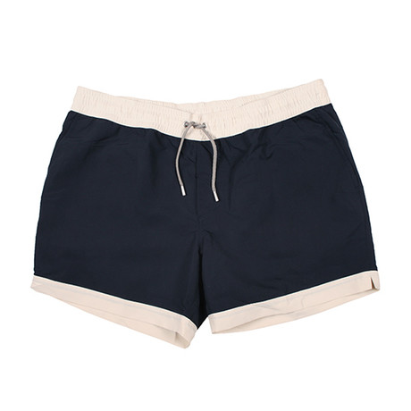 Swim Shorts // Navy + Cream (48)