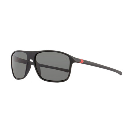 Tag Heuer // Square Sunglasses V1 // Mattte Black + Red